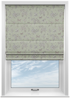 Summerby, Mint - Twist&Fit Roman Blind